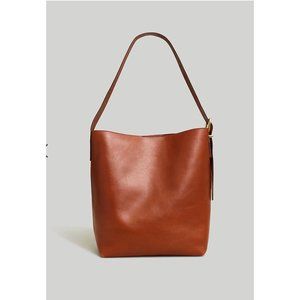 Madewell $178 Essential Bucket Tote Warm Cinnamon NN396 D6